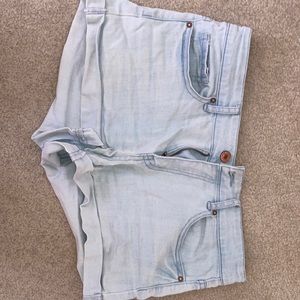 Denim White washed shorts